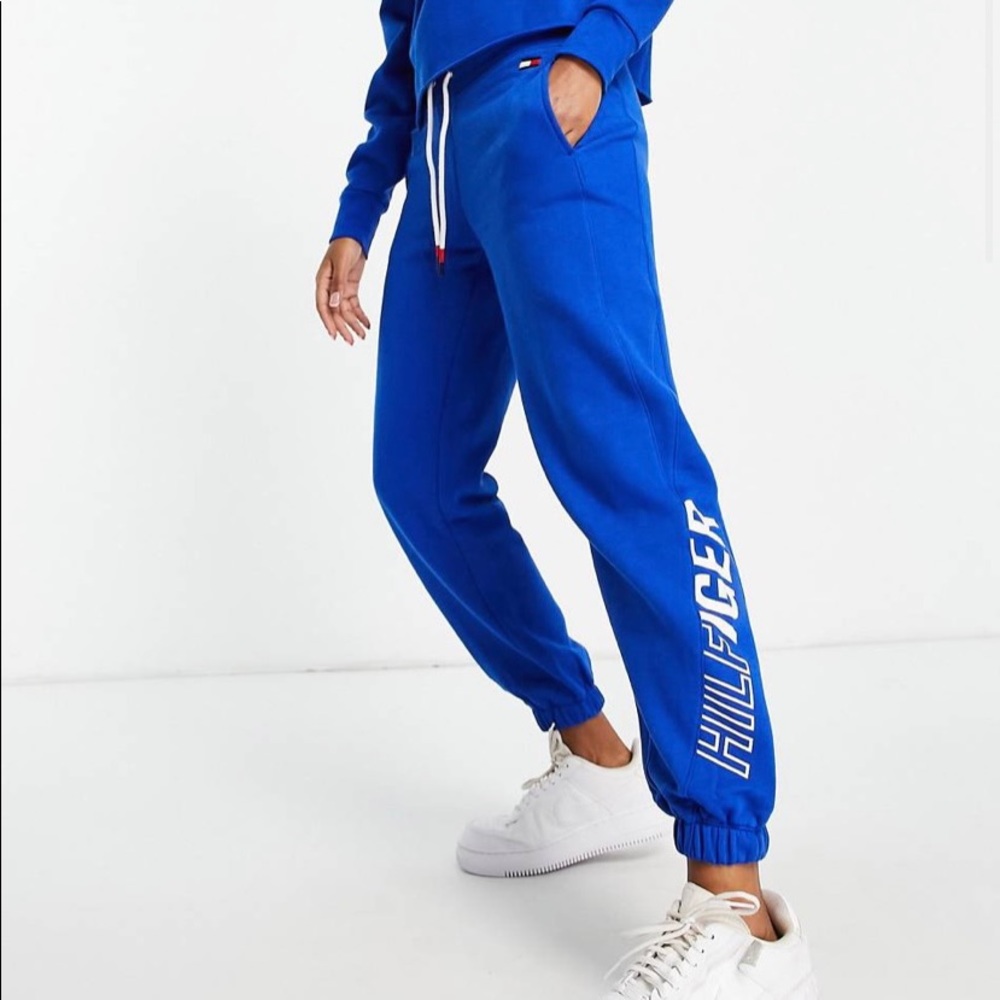 SOLD! Tommy Hilfiger Sport Hot Pink Boyfriend Sweatpants in Size Large - Picture 2 of 14